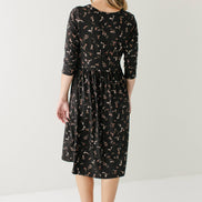 'August' Maternity and Nursing Friendly Floral Knee Length Dress