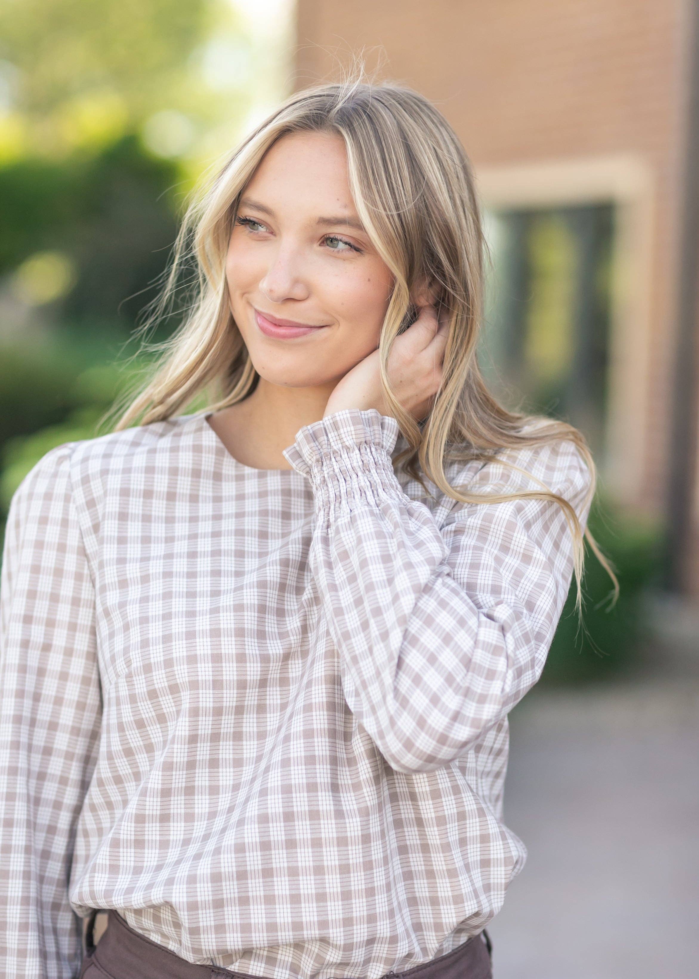 'Blake' Cinched Sleeve Blouse Fall