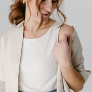 Reversible Cropped Layering Tank