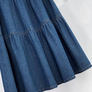 'Jocelyn' Tiered Denim Skirt