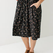 'August' Maternity and Nursing Friendly Floral Knee Length Dress