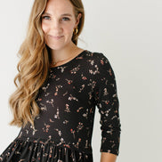 'August' Maternity and Nursing Friendly Floral Knee Length Dress