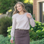'Blake' Cinched Sleeve Blouse Fall
