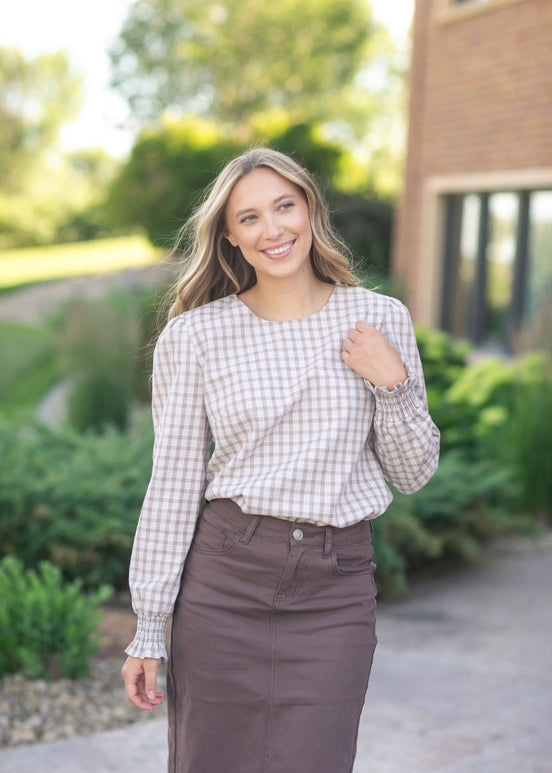 'Blake' Cinched Sleeve Blouse Fall