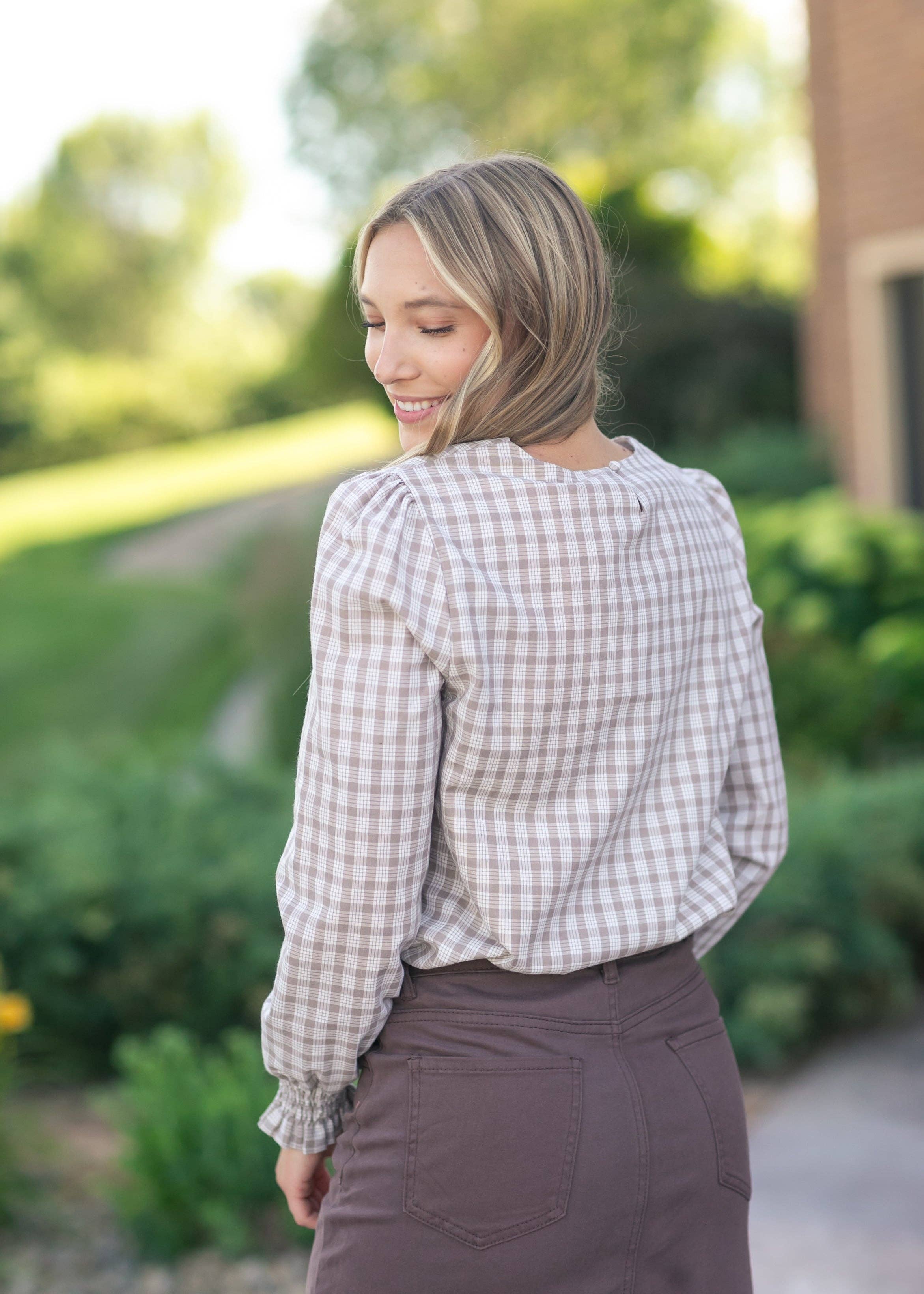 'Blake' Cinched Sleeve Blouse Fall