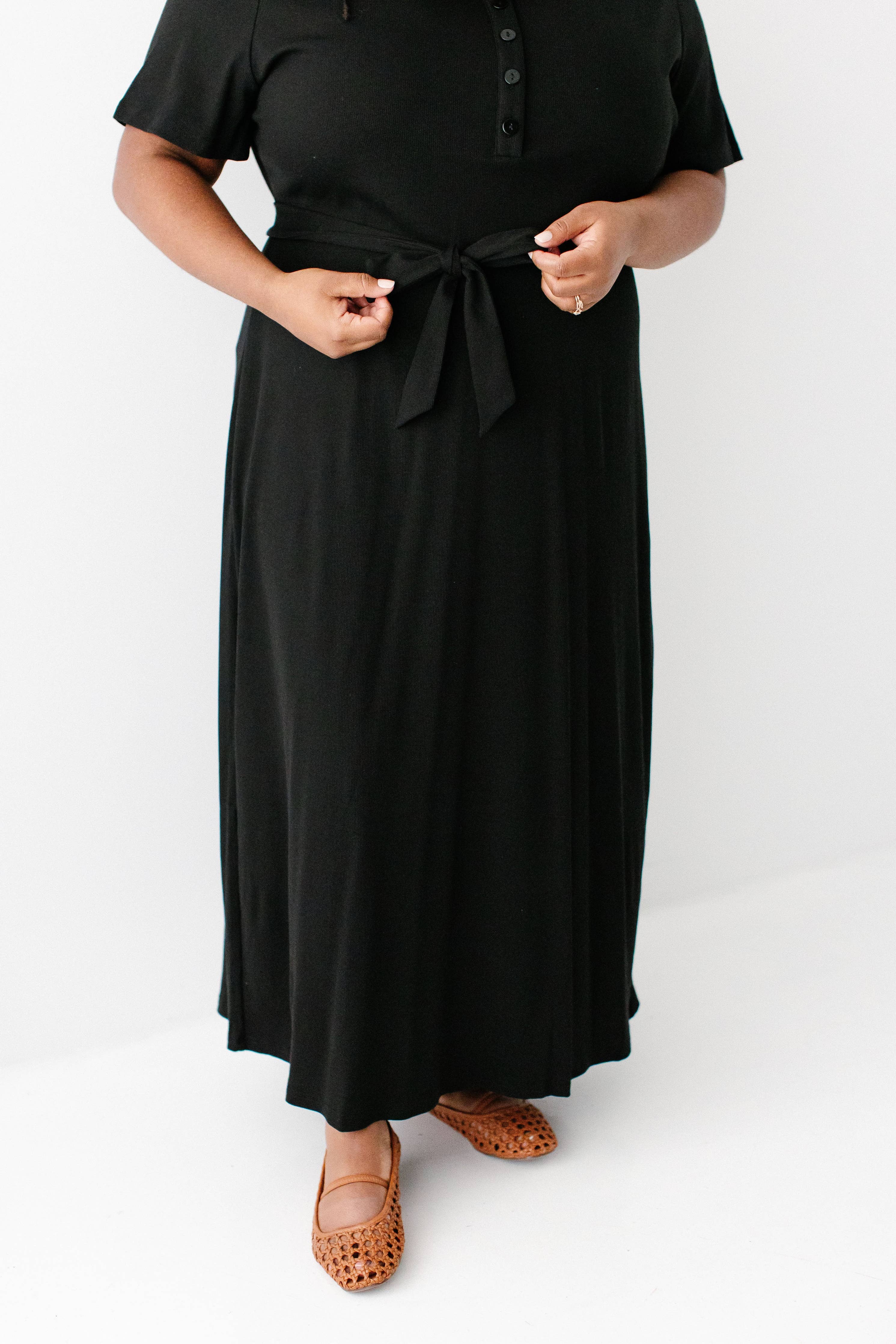 'Katelyn' Ribbed Knit Maxi Dress