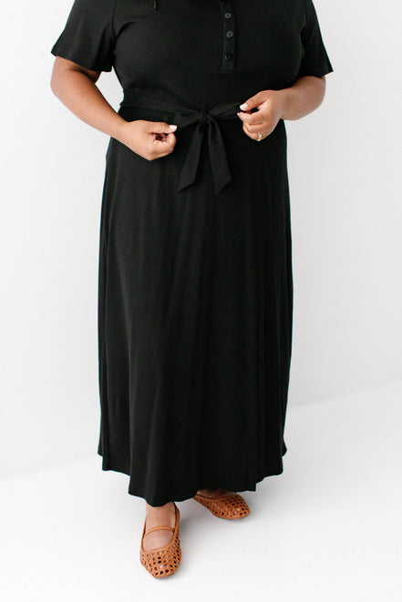 'Katelyn' Ribbed Knit Maxi Dress