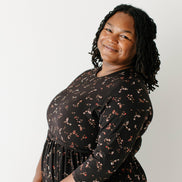 'August' Maternity and Nursing Friendly Floral Knee Length Dress