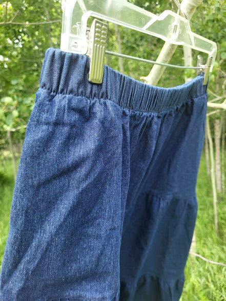 'Jacquelyn' Tiered Denim Skirt