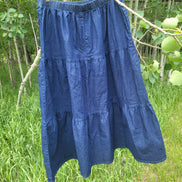 'Jacquelyn' Tiered Denim Skirt