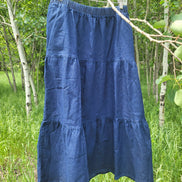 'Jacquelyn' Tiered Denim Skirt