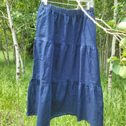 'Jacquelyn' Tiered Denim Skirt