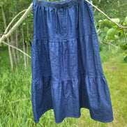 'Jacquelyn' Tiered Denim Skirt