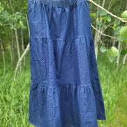 'Jacquelyn' Tiered Denim Skirt